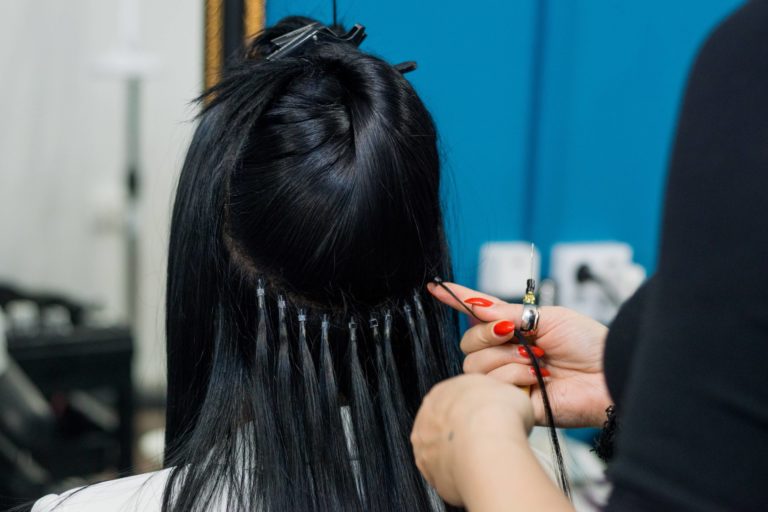 Hand-tied extensions are the most natural looking and feeling. The hair is hand-tied into a knot at the end of the extension, which creates a highly.
